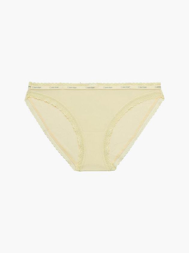 Calvin Klein USA Bikini - Bottoms Up Womens Briefs Yellow 0419372-DT